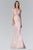 Cap Sleeves Illusion Lace Mermaid Gown  GL2006
