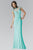 Jeweled Illusion Jewel Neck Dress GL2011