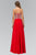 Strapless Embroidered Chiffon Gown GL2018