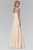 Asymmetrical Illusion Shirred Gown GL2021