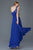 Asymmetrical Illusion Shirred Gown GL2021