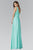 Asymmetrical Ruched Chiffon Gown GL2028