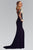 One Sleeve with Embellishment Jersey Gown GL2038