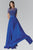 Beaded Jewel Neck A-Line Gown GL2042