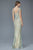 Radial Beaded Mesh Sheath Gown GL2053