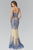 Laced Sweetheart Mesh Gown GL2055