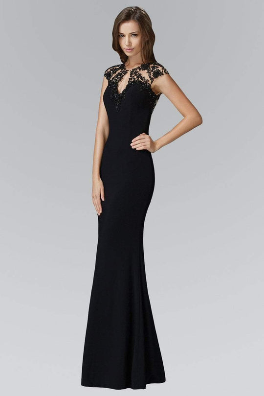 Embellished High Neck Gown GL2058
