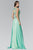 Embellished Jewel Neck A-Line Gown GL2065