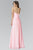 Strapless Pleated Sweetheart Chiffon Dress GL2070