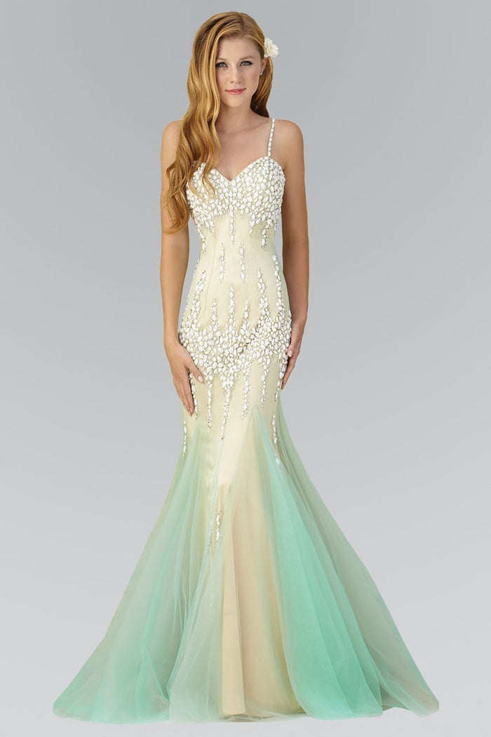 Spaghetti Strap Sweetheart Neckline Gown GL2081
