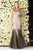 Elizabeth K - Jeweled Illusion Bateau Neck Trumpet Dress GL2083 in Black and Neutral
