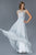 Sequined Illusion Bateau Neck A-Line Dress GL2085