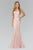 Beaded Strapless Tulle Trumpet Gown GL2089