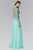 Sequined Bateau Neck A-Line Chiffon Gown GL2096