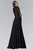 Long Sleeve Beaded Chiffon A-line Gown GL2097