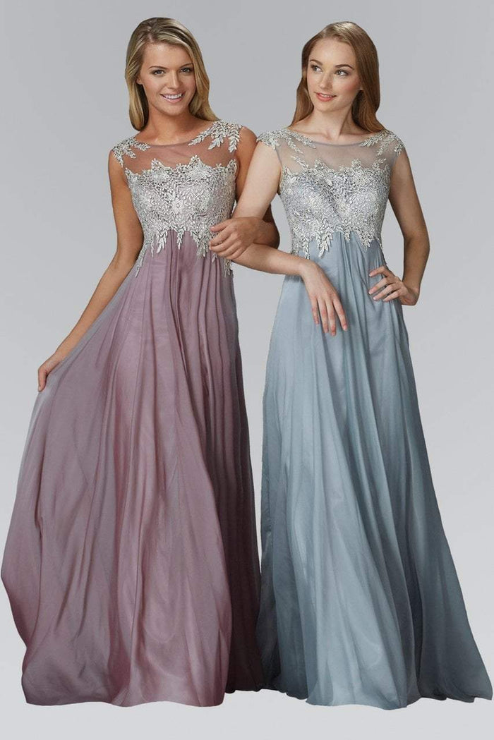 Embellished Bateau Neck A-Line Dress GL2098