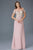 Lace Embellished Illusion Jewel Neck Dress GL2100