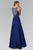 Embellished Jewel Neck A-Line Dress GL2103