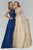 Beaded Scoop Neck A-Line Gown GL2106