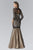 Three Quarter Sleeve Lace Trumpet Gown GL2107