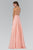Bejeweled V-Neck Chiffon Gown GL2116