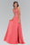 Embellished Illusion High Neck A-Line Gown GL2118