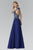 Embellished Illusion High Neck A-Line Gown GL2118