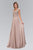 Bead Embellished V-Neck Chiffon Gown GL2119