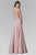 Trellis Illusion Chiffon A-Line Gown GL2126