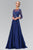 Bead Embellished Bateau Neck Chiffon Gown GL2127