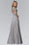 Jewel Embellished Bateau Neck Gown GL2129