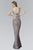 Embroidered V-Neck Mermaid Gown GL2138