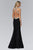 Jeweled High Neck Gown GL2142