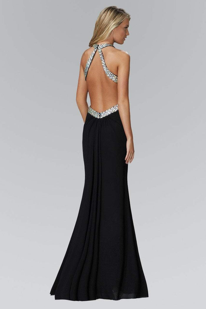 Jeweled High Neck Gown GL2142