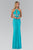 Jeweled High Neck Gown GL2142
