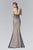 Jeweled High Neck Trumpet Gown GL2147