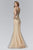 Embellished Jewel Neck Trumpet Gown GL2150
