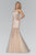 Beaded Scoop Neck Trumpet Gown GL2153