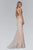 Jewel Embellished Bateau Neckline Gown GL2154