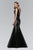 Illusion Neckline with Open Back Mermaid Gown GL2159