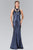 Sequined Halter Neck Trumpet Dress GL2217