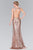 Sequined Halter Neck Trumpet Dress GL2217