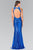 Sequined Halter Neck Trumpet Dress GL2217