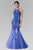Laced Halter Tulle Mermaid Dress GL2219