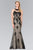 Embroidered Halter Neck Mermaid Dress GL2220