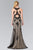 Embroidered Halter Neck Mermaid Dress GL2220
