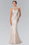 Embroidered Halter Neck Mermaid Dress GL2220