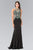 Beaded High Neck Jersey Evening Gown GL2221