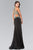 Beaded High Neck Jersey Evening Gown GL2221
