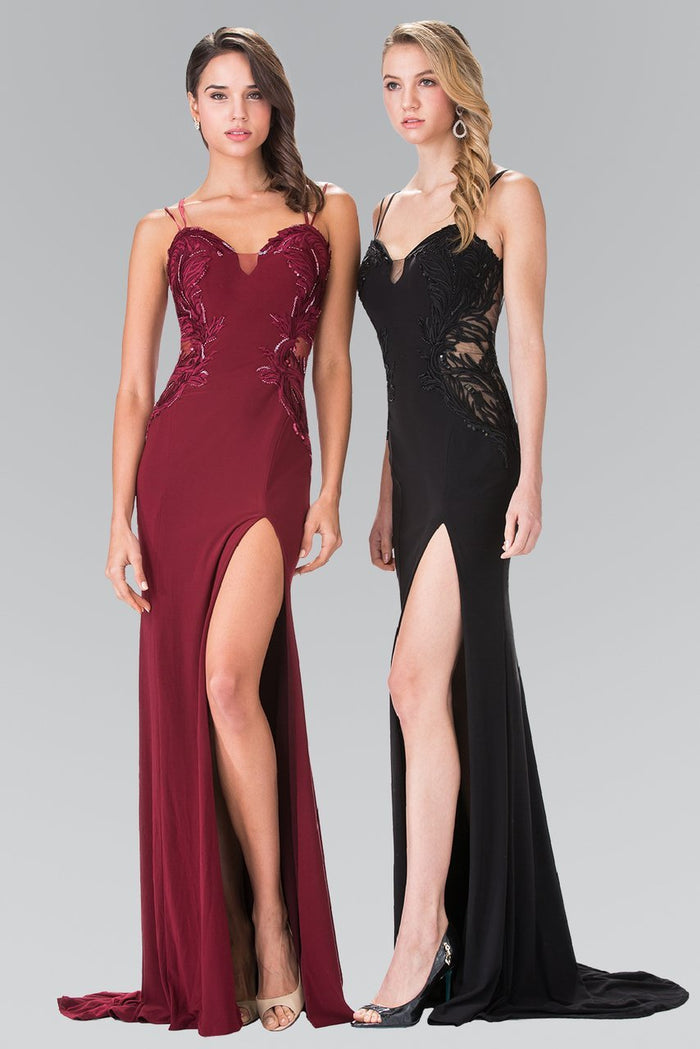 Embroidered Sweetheart Gown GL2223